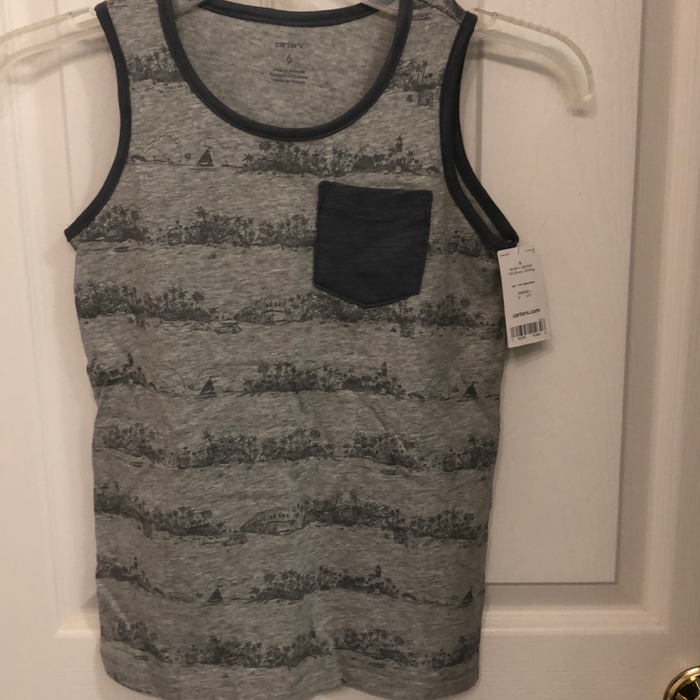 Carter’s boys tank size 6. NWT.